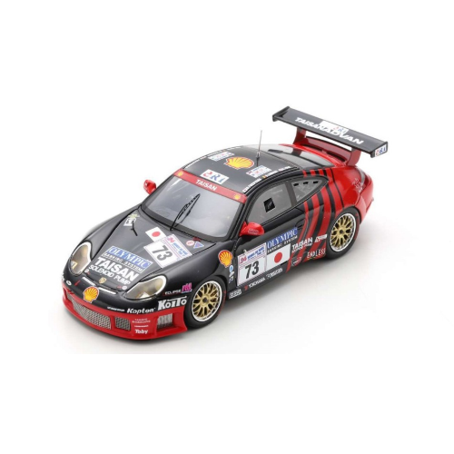 PORSCHE 996 GT3 R N.73 24H LE MANS 2000 FUKUYAMA-YOGO-LAMBERT 1:43 Spark Model Auto Competizione Modellino