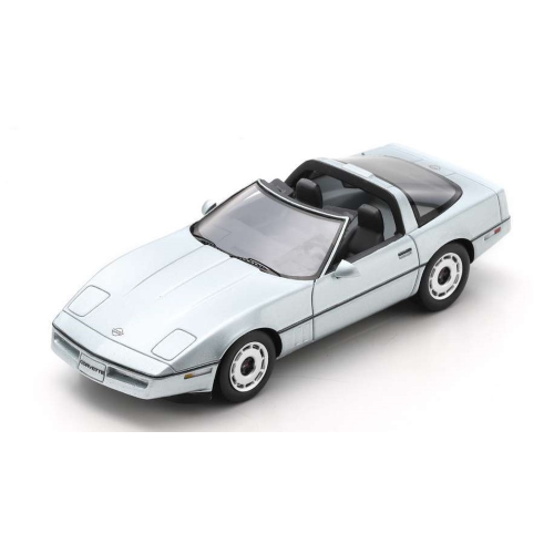 CORVETTE C4 OPEN ROOF 1984 SILVER 1:43 Schuco Auto Stradali Modellino