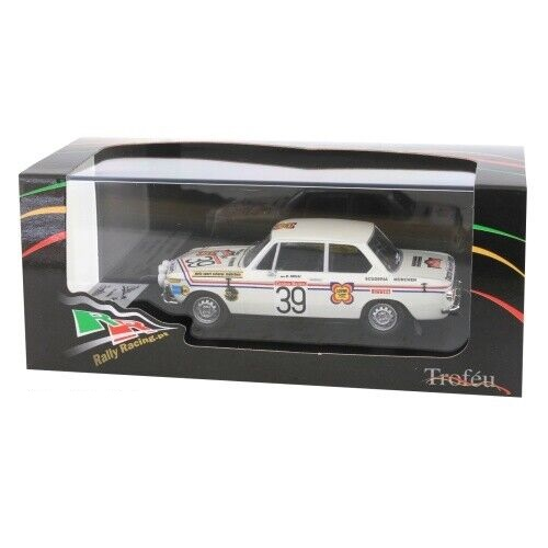 BMW 2002 Ti ALPENFAHRT 1973 STROPPE-SMOLEJ 1:43 Trofeu Auto Competizione Modellino
