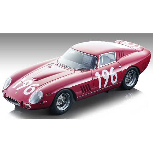 FERRARI 275 GTB/C COMPETIZIONE N.196 TARGA FLORIO 1965 BISCALDI/DESERTI 1:18 Tecnomodel Auto Competizione Modellino