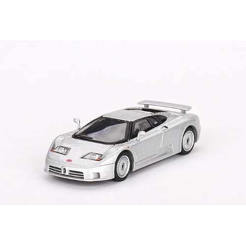 BUGATTI EB110 GT 1995 GRIGIO CHIARO 1:64 Mini GT Auto Stradali Modellino