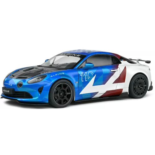 RENAULT ALPINE A110 RADICALE COUPE 2023 BLUE/WHITE/RED 1:18 Solido Auto Stradali Modellino