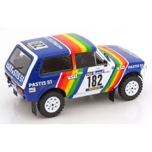 LADA NIVA N.182 RALLY PARIS-DAKAR 1984 J.P JABOUILLE-M.SARDOU 1:18 Solido Auto Competizione Modellino