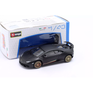 LAMBORGHINI HURACAN PERFORMANTE 2017 MATT BLACK 1:43 Burago Auto Stradali Modellino