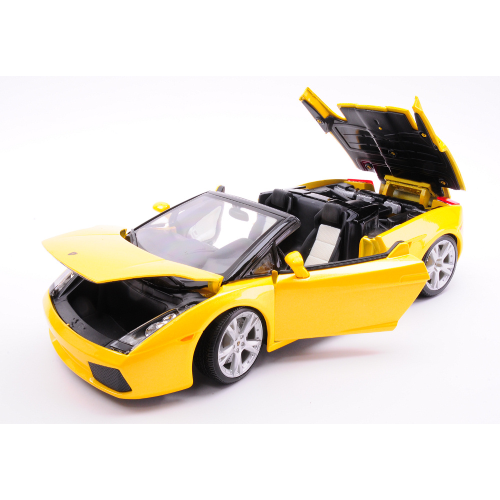 LAMBORGHINI GALLARDO SPYDER 2006 YELLOW 1:18 Burago Auto Stradali Modellino