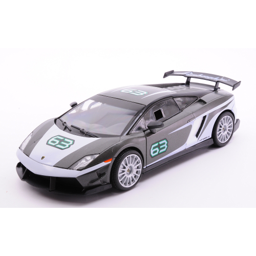 LAMBORGHINI GALLARDO LP 550-4 SUPER TROFEO GT RACING GREY/WHITE 1:24 MotorMax Auto Competizione Modellino