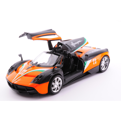 PAGANI HUAYRA BLACK/ORANGE 1:24 MotorMax Auto Stradali Modellino