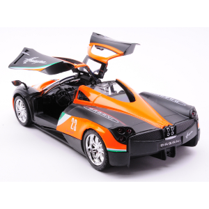 PAGANI HUAYRA BLACK/ORANGE 1:24 MotorMax Auto Stradali Modellino
