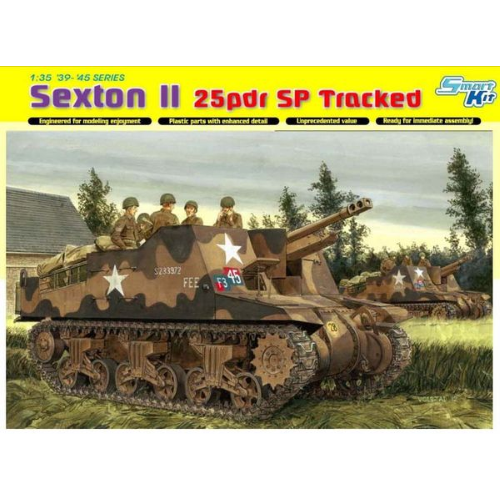 SEXTON II 25pdr SP TRACKED KIT 1:35 Dragon Kit Mezzi Militari Modellino