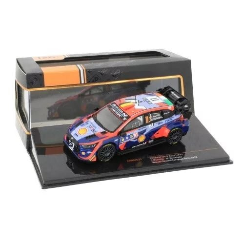 HYUNDAI I20 N WRC N.11 WINNER CENTRAL EUROPEAN RALLY 2023 NEUVILLE-WYDAEGHE 1:43 Ixo Model Auto Rally Modellino