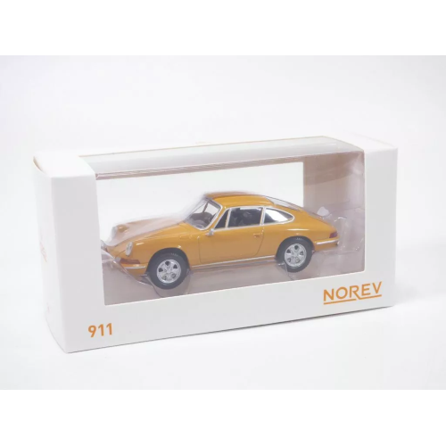 PORSCHE 911 1969 BAHAMA YELLOW JET CAR 1:43 Norev Auto Stradali Modellino