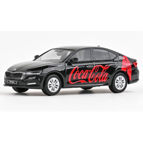 SKODA OCTAVIA IV 2020 COCA COLA BLACK/RED 1:43 Abrex Veicoli Commerciali Modellino