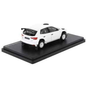 SKODA FABIA IV RS RALLY 2 BASE 2022 WHITE 607EG 1:43 Abrex Auto Rally Modellino