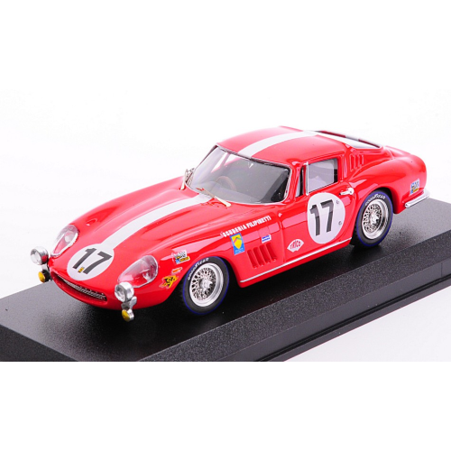 FERRARI 275 GTB N.17 24H LE MANS 1968 J.REY-C.HALDI 1:43 Best Model Auto Competizione Modellino