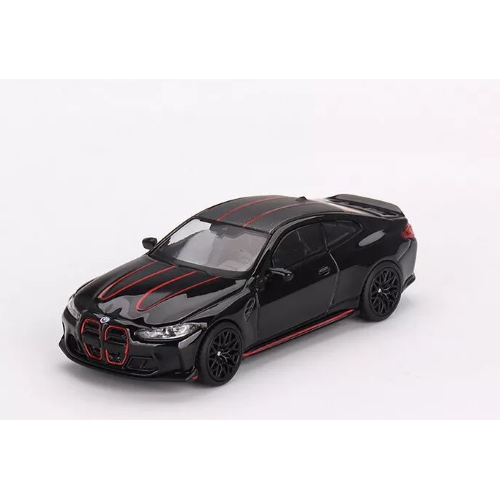 BMW M4 CSL BLACK SAPPHIRE 2023 1:64 Mini GT Auto Stradali Modellino