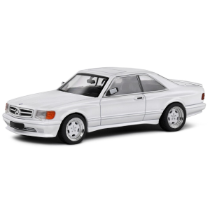 MERCEDES S-CLASS 560SEC AMG (C126) WIDE BODY 1990 WHITE 1:43 Solido Auto Stradali Modellino