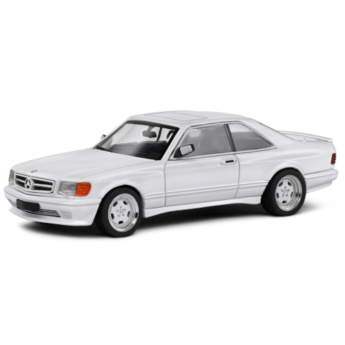 MERCEDES S-CLASS 560SEC AMG (C126) WIDE BODY 1990 WHITE 1:43 Solido Auto Stradali Modellino