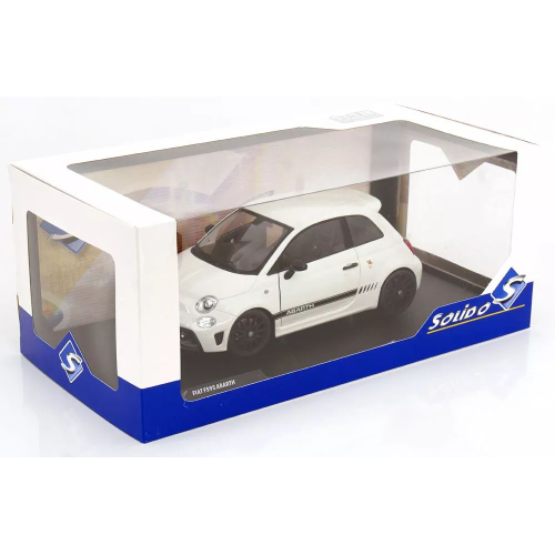 FIAT NUOVA 500 ABARTH 595 2022 WHITE 1:18 Solido Auto Stradali Modellino