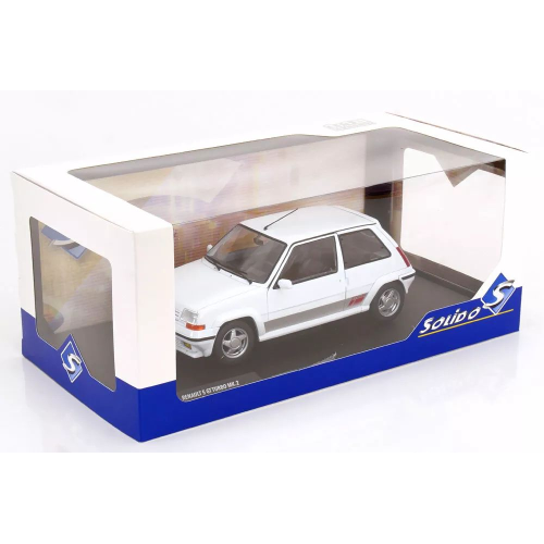 RENAULT R5 GT TURBO MKII 1989 WHITE 1:18 Solido Auto Stradali Modellino