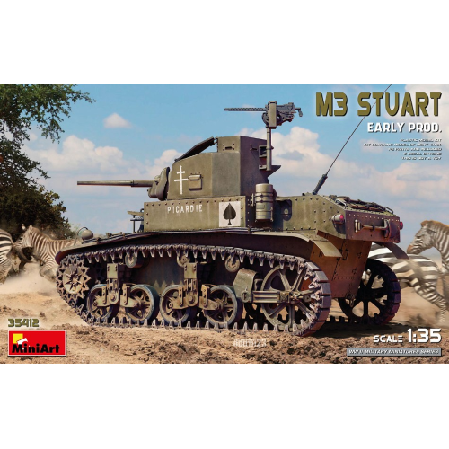 M3 STUART EARLY PROD.KIT 1:35 Miniart Kit Mezzi Militari Modellino