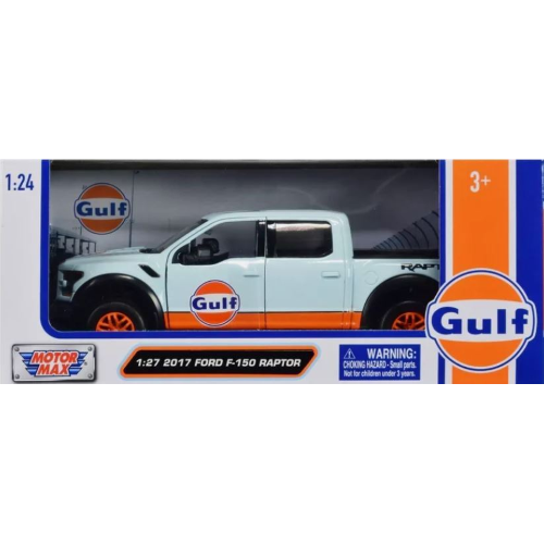 FORD F-150 RAPTOR 2017 "GULF" LIVERY 1:24 MotorMax Auto Stradali Modellino
