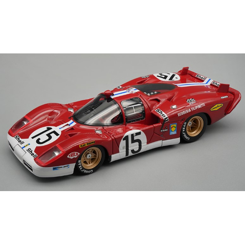 FERRARI 512 S FILIPPINETTI N.15 LE MANS 1970 PARKES-MULLER 1:43 Tecnomodel Auto Competizione Modellino