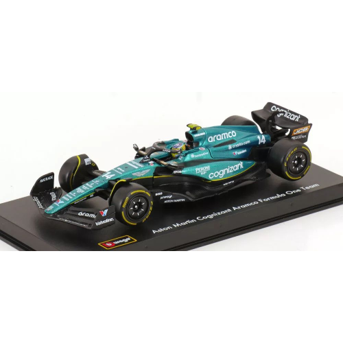 ASTON MARTIN AMR 23 N.14 FERNANDO ALONSO 2023 SIGNATURE 1:43 Burago Formula 1 Modellino