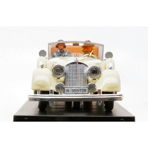 MERCEDES 770 K CABRIOLET 1938 EVA BRAUN AND SS MILITARY GUARD 1:43 Rio Personaggi Storici Modellino