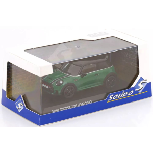 MINI COOPER JOHN WORKS 2023 BRITISH RACING GREEN 1:43 Solido Auto Stradali Modellino