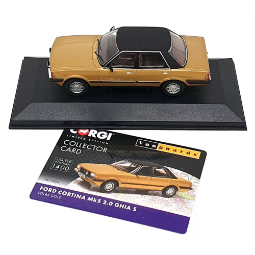 FORD CORTINA Mk5 2.0 GHIA S SOLAR GOLD 1:43 Vanguards Auto Stradali Modellino