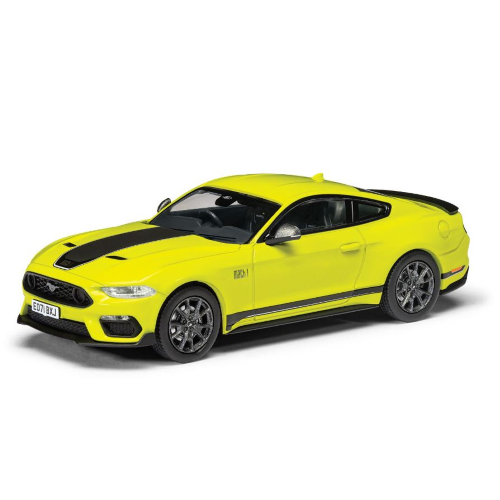 FORD MUSTANG Mk6 MACH 1 GRABBER YELLOW 1:43 Vanguards Auto Stradali Modellino