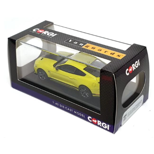 FORD MUSTANG Mk6 MACH 1 GRABBER YELLOW 1:43 Vanguards Auto Stradali Modellino