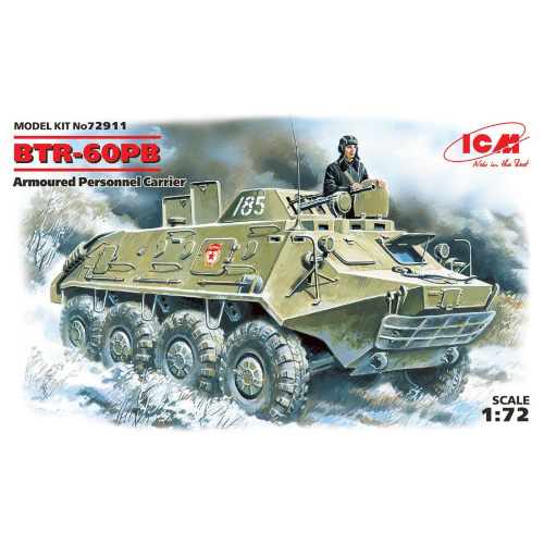 BTR 60 PB ARMOURED PERSONNEL CARRIER KIT 1:72 ICM Kit Mezzi Militari Modellino