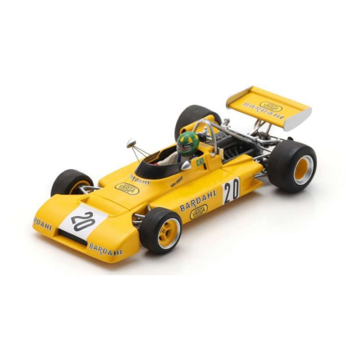 BRABHAM BT38 N.20 4th HOCKENHEIM GP 1972 WILSON FITTIPALDI 1:43 Spark Model Formula 1 Modellino