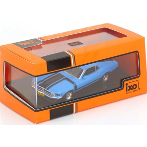 FORD MUSTANG BOSS 302 1970 BLUE 1:43 Ixo Model Auto Stradali Modellino