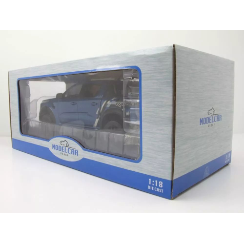 FORD RANGER RAPTOR 2023 BLUE 1:18 ModelCarGroup Auto Stradali Modellino