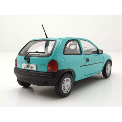 OPEL CORSA B 1993 TURQUOISE 1:24 Whitebox Auto Stradali Modellino