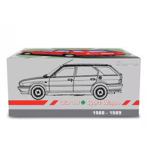 ALFA 33 1.7 Q.V.SPORT WAGON 1988 RED 1:18 Laudo Racing Auto Stradali Modellino
