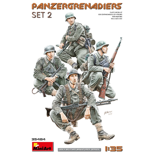 PANZERGRENADIERS SET 2 KIT 1:35 Miniart Kit Figure Militari Modellino