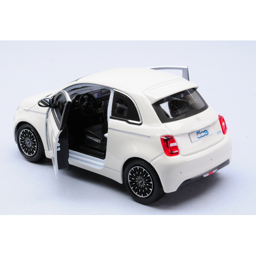 FIAT 500e 2023 LIGHT WHITE 1:24 Burago Auto Stradali Modellino