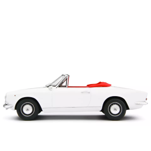 FIAT 124 SPORT SPIDER AS (1438 CC.) 1968 WHITE 1:18 Laudo Racing Auto Stradali Modellino