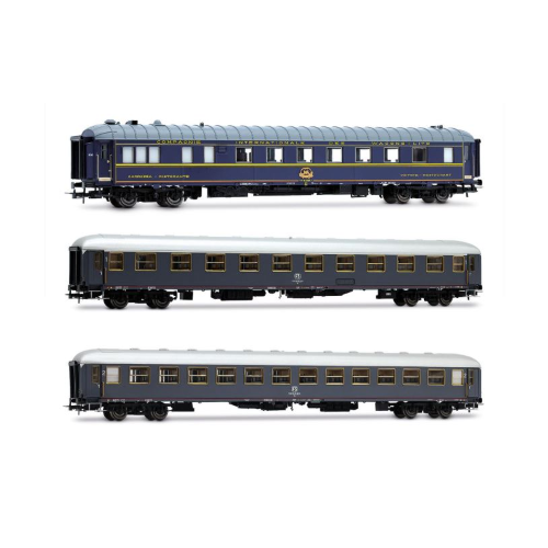 FS 3 CARROZZE RISTORANTE,1a CLASSE, 2a CLASSE RAPIDO 904-905 EP.IVa 1:87 Rivarossi Treni Modellino