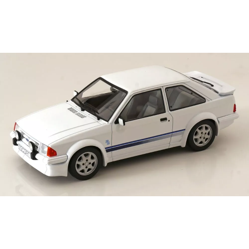 FORD ESCORT MK III RS TURBO 1985 WHITE 1:18 ModelCarGroup Auto Stradali Modellino
