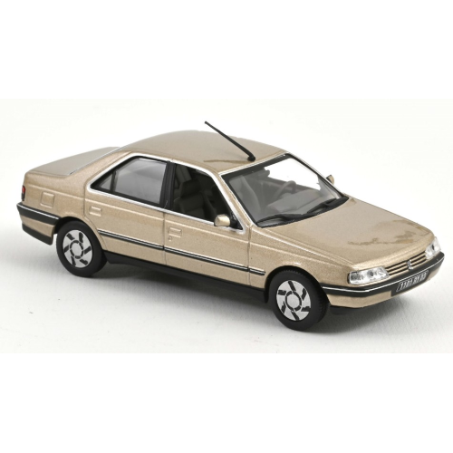PEUGEOT 405 SRi 1991 MAYFAIR BEIGE METALLIC 1:43 Norev Auto Stradali Modellino