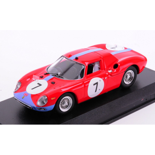 FERRARI 250 LM N.7 WINNER 12H REIMS 1964 GRAHAM HILL-J.BONNIER 1:43 Best Model Auto Competizione Modellino