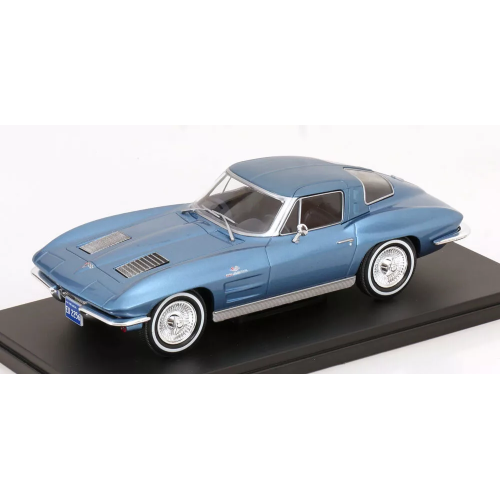 CHEVROLET CORVETTE (C2) STRINGRAY 1963 BLUE 1:24 Whitebox Auto Stradali Modellino