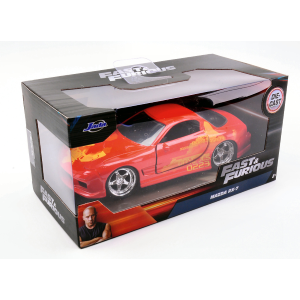 MAZDA RX-7 FAST & FURIOUS ORANGE 1:32 Jada Toys Movie Modellino