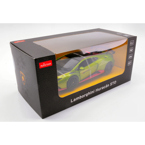 LAMBORGHINI HURACAN STO WITH SOUND GREEN 1:32 Rastar Auto Stradali Modellino