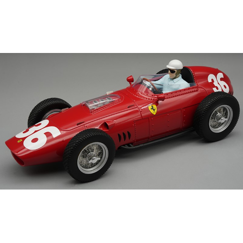 FERRARI 246/256 DINO N.36 MONACO GP 1960 P.HILL WITH DRIVER 1:18 Tecnomodel Formula 1 Modellino