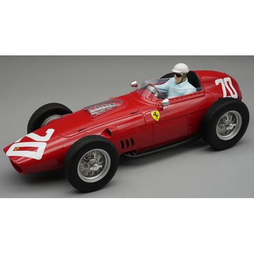 FERRARI 246/256 DINO N.20 WINNER ITALY GP 1960 P.HILL WITH DRIVER 1:18 Tecnomodel Formula 1 Modellino